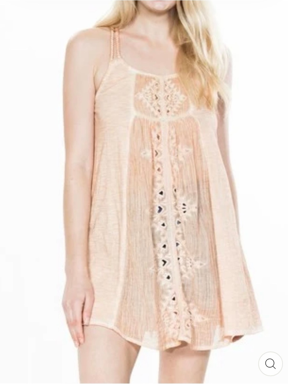 NWTEn Creme Claire Lace Tunic Mini Dress M